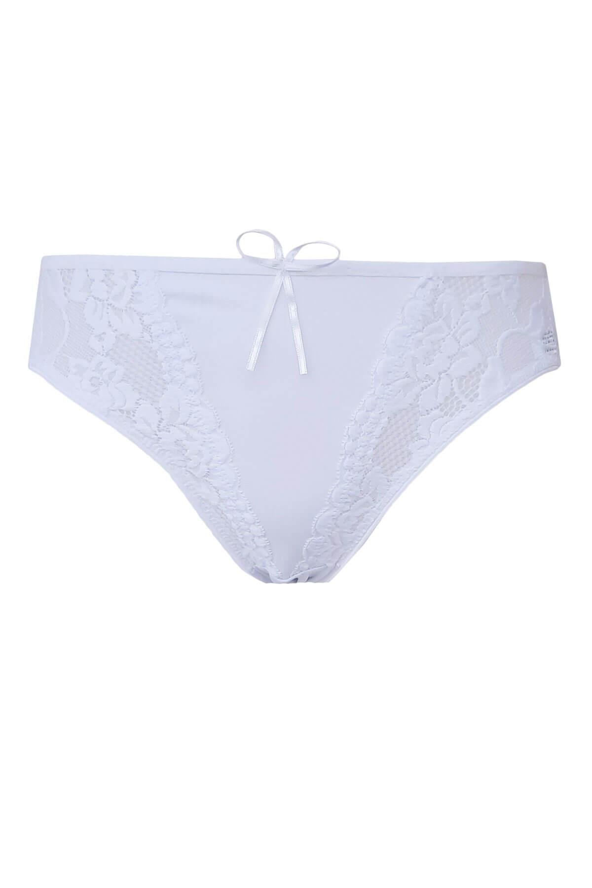 Kadın Dantel Detaylı Külot Pamuklu Renkli Güpürlü Bikini