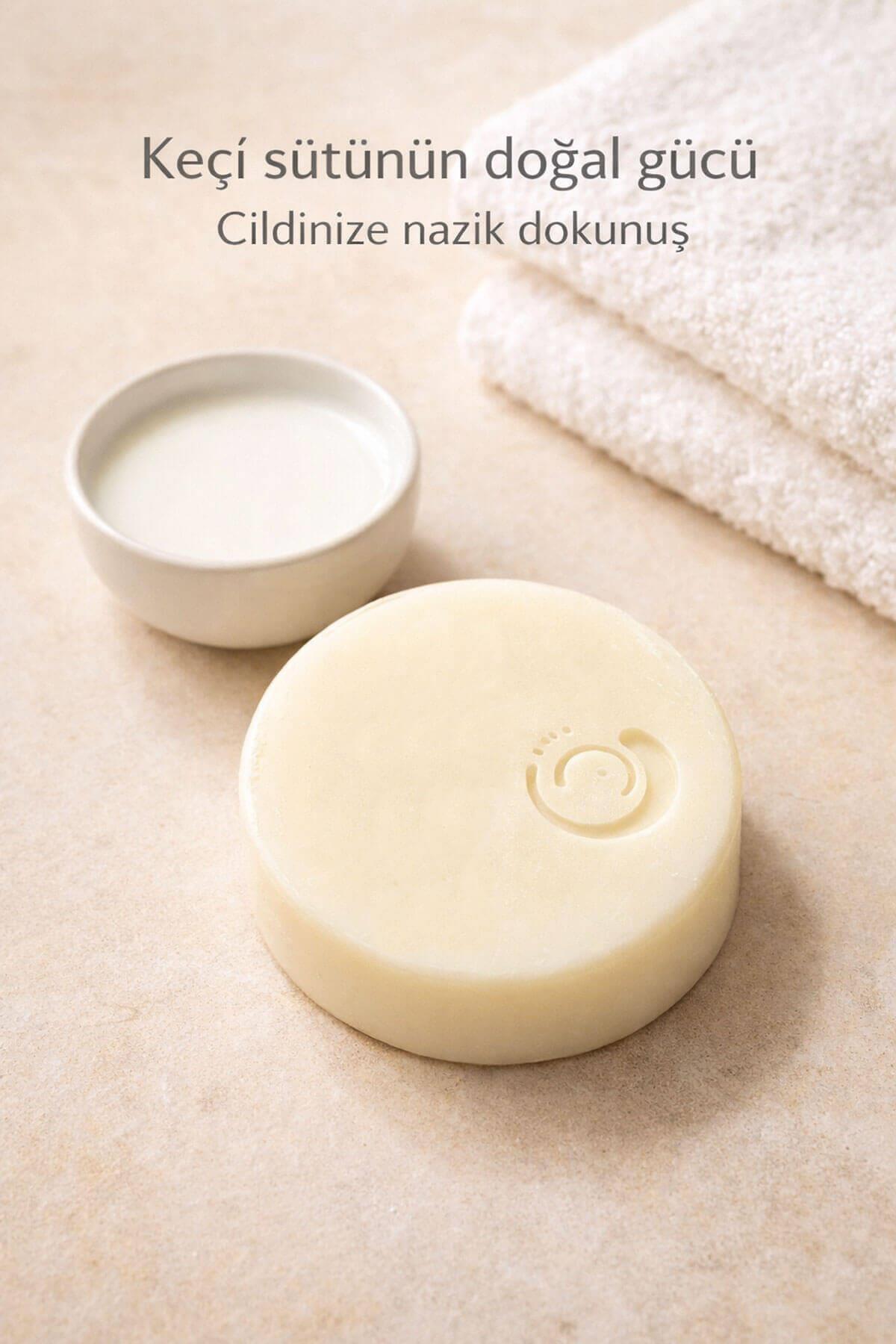 Keçi Sütlü El Yapımı Doğal Oval Sabun - 100 gr