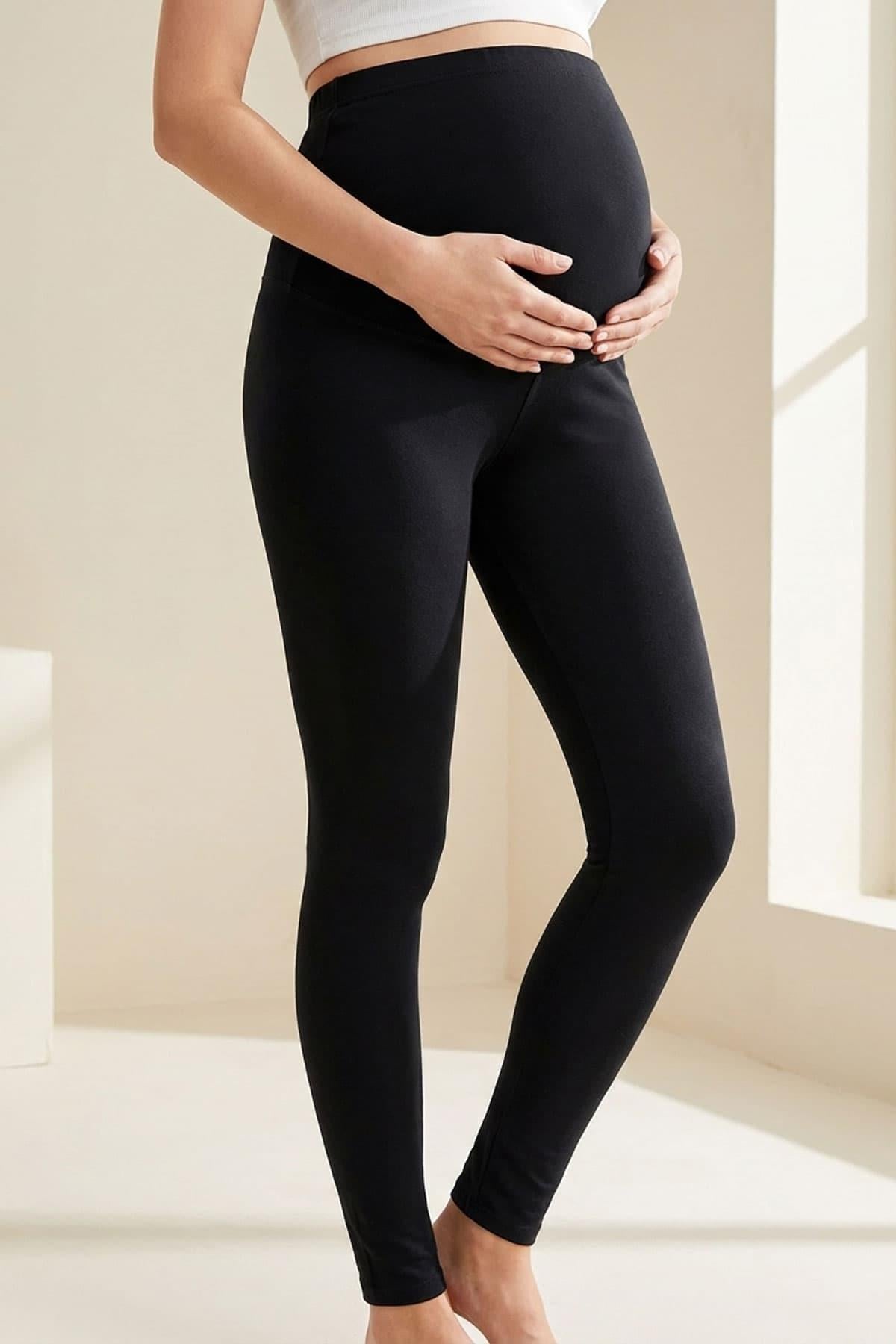 Kota 4073 Hamile Kadın Taytı Uzun Bayan Penye Pamuklu Tayt