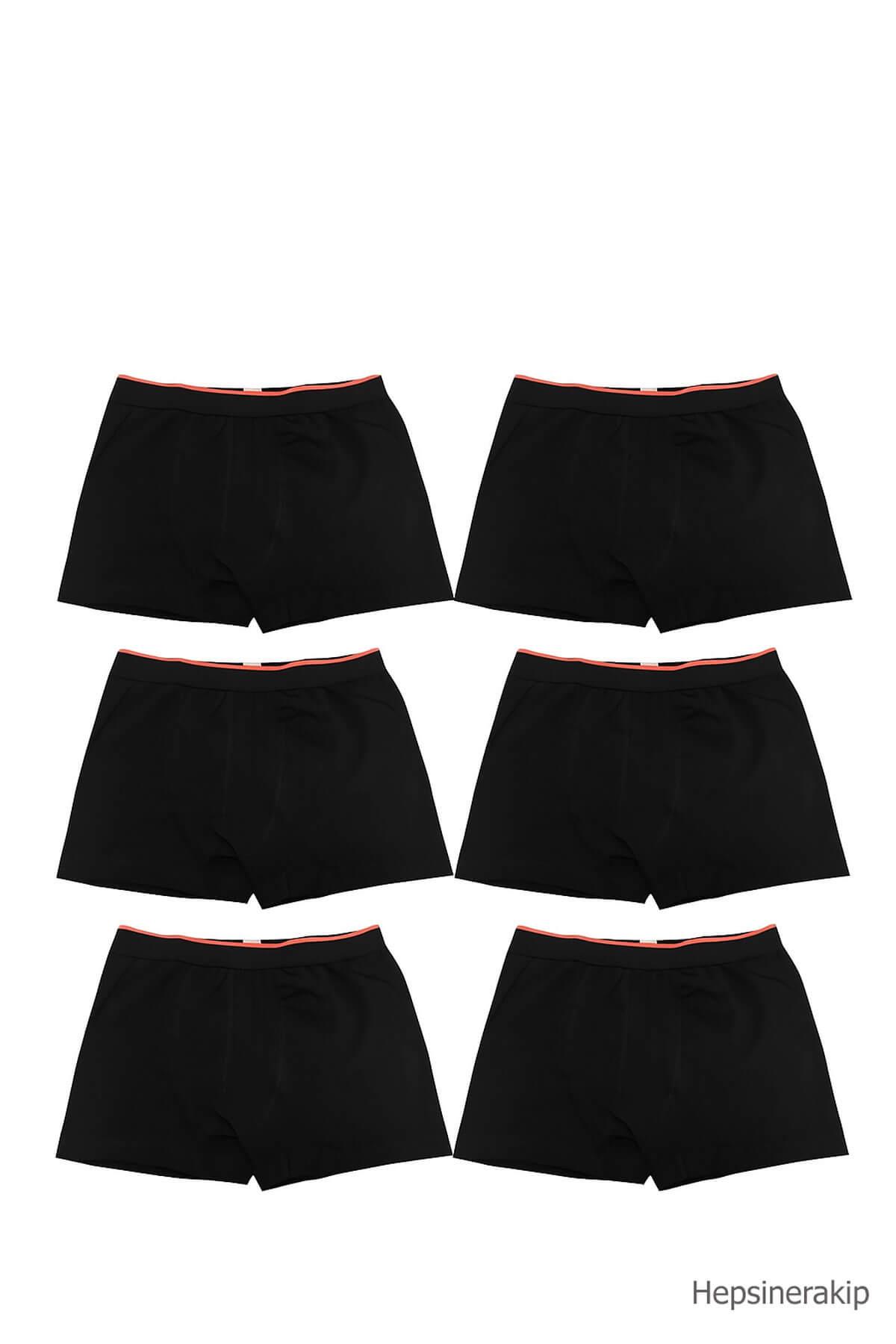 Sedef Yıldızı İç Giyim Erkek Likralı Pamuklu Boxer Don 6 lı Paket