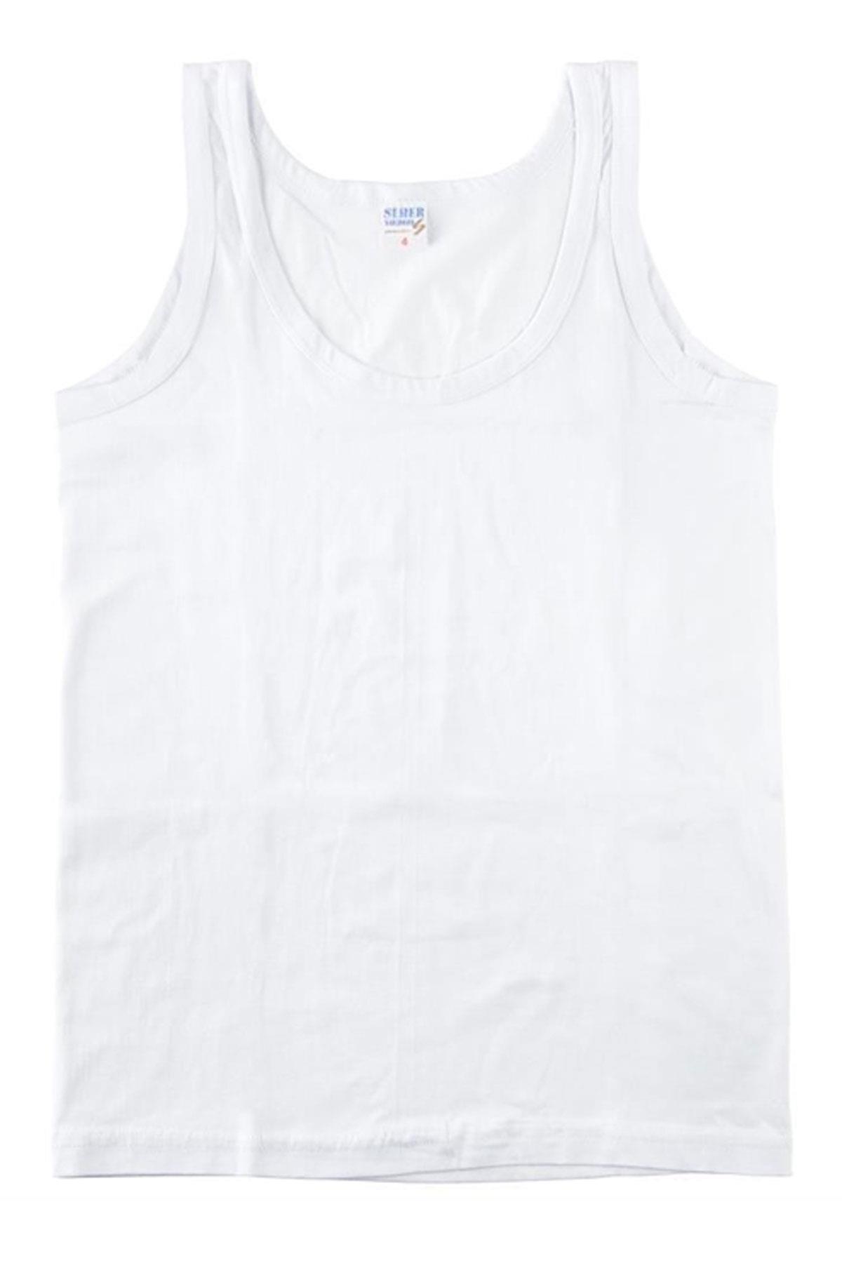 Seher Yıldızı Erkek Çocuk Pamuklu Penye Atlet 6 lı Paket