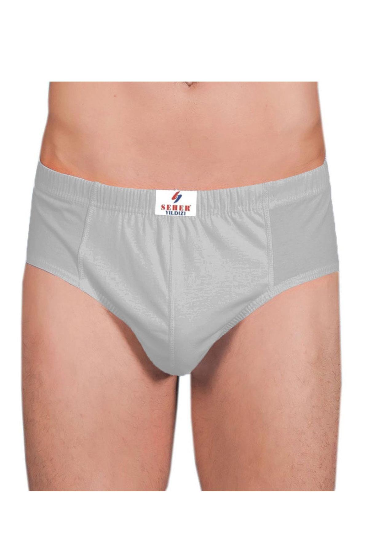 Seher Yıldızı Erkek Slip Külot Pamuklu Renkli 6 Lı Paket