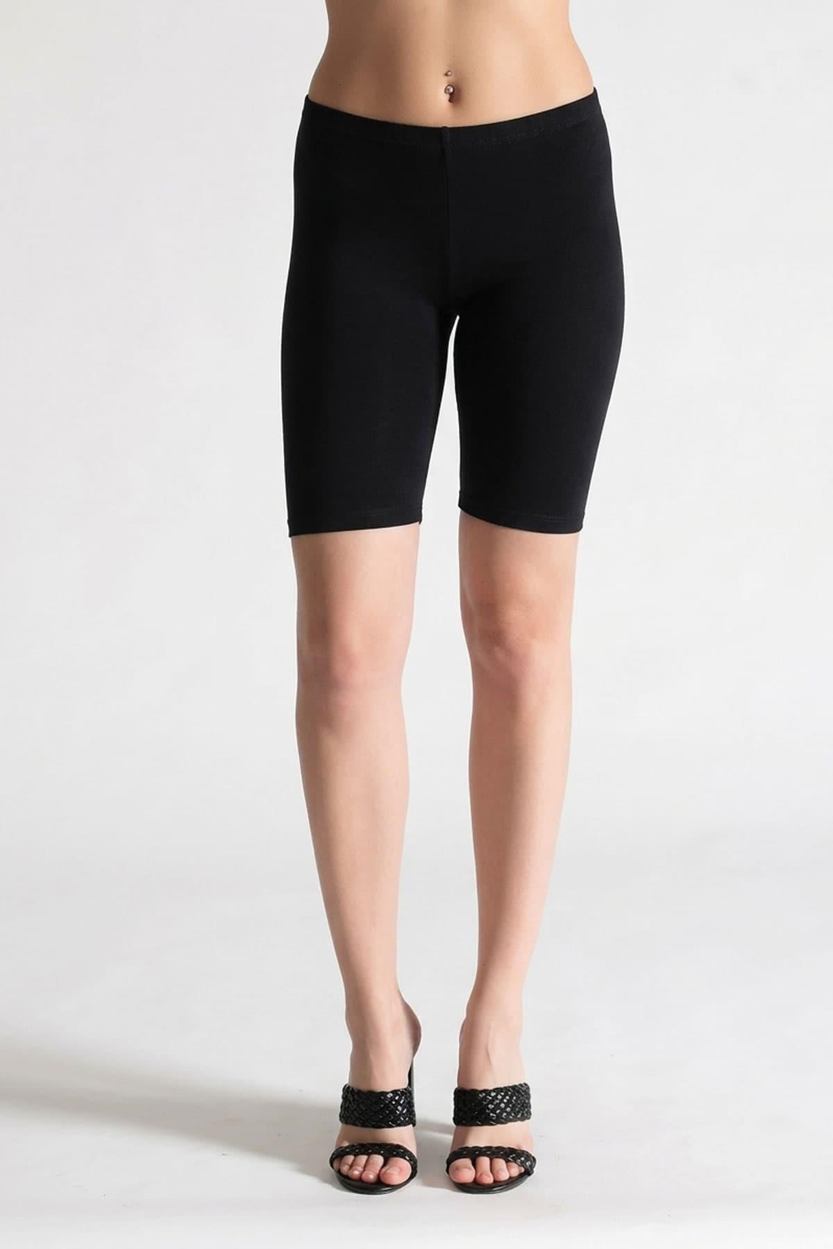 Tutku Elit Kadın Modal Pamuk Diz Üstü Kısa Spor Tayt