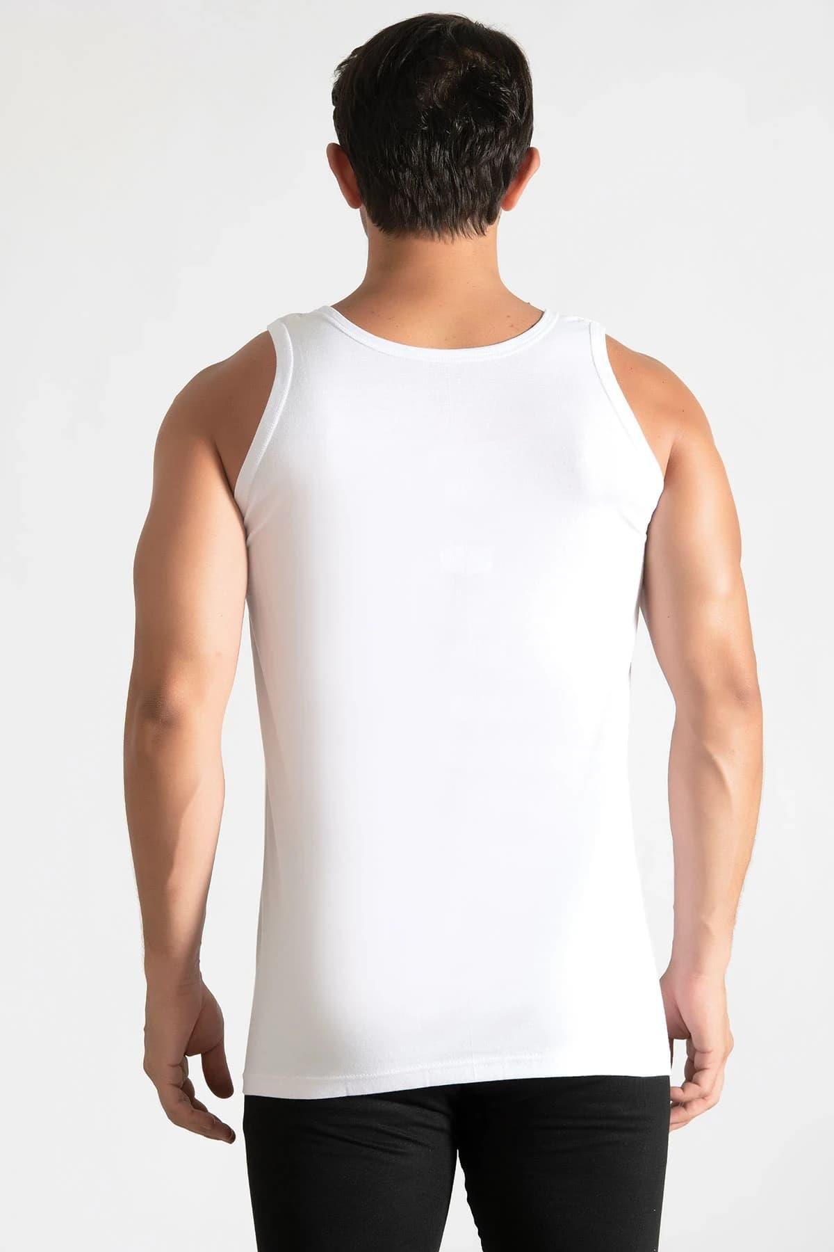 Tutku İç Giyim Pamuklu Erkek Ribana Atlet 6 LI Paket