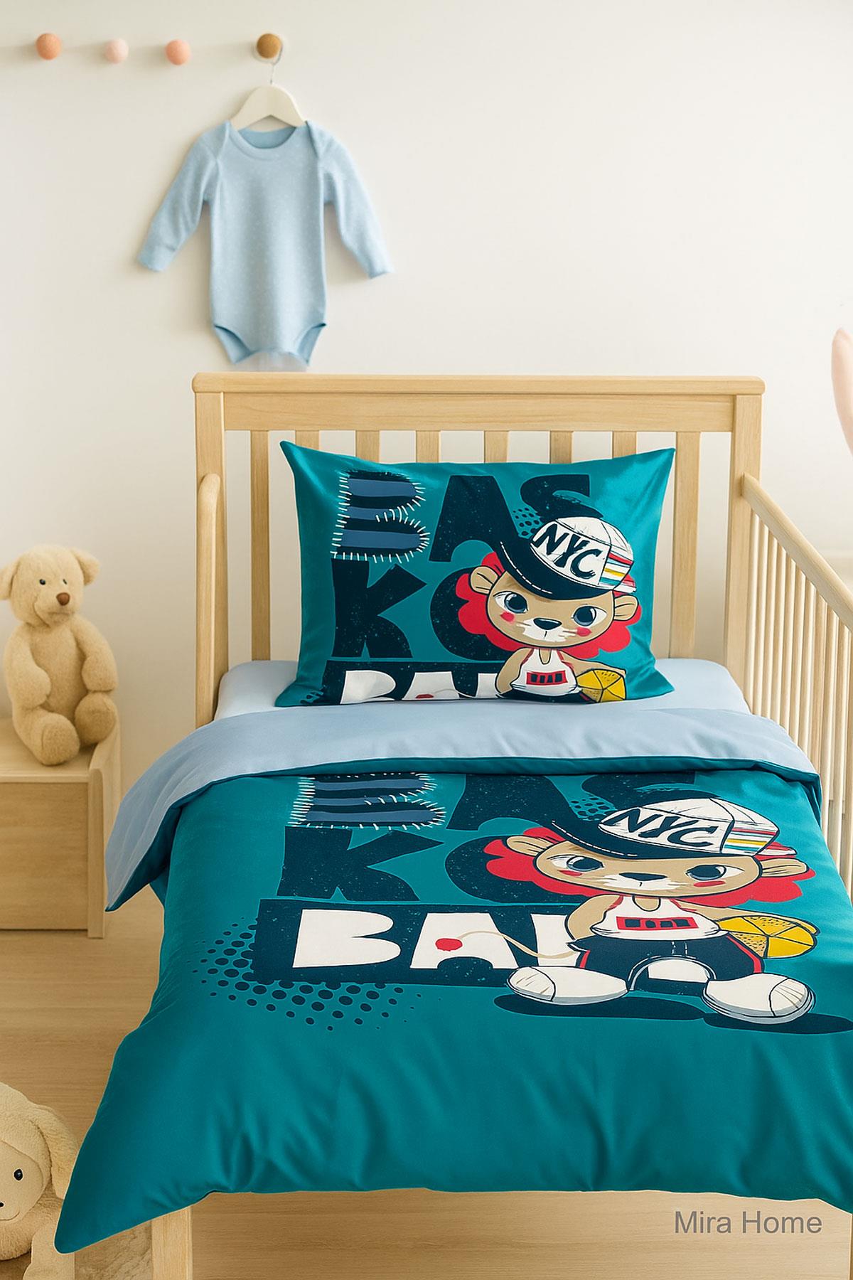 Yenidoğan Erkek Bebek Nevresim Takımı 3D Pamuklu Nyc