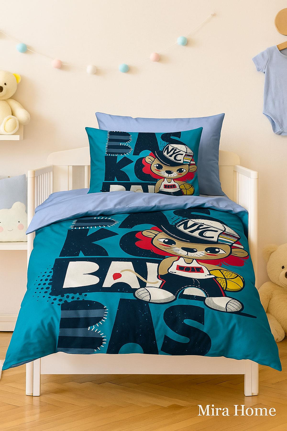 Yenidoğan Erkek Bebek Nevresim Takımı 3D Pamuklu Nyc