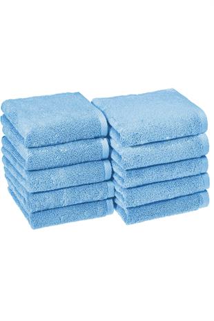 10 lu El Yüz Otel Havlusu 50x85 Cm Renkli 16/1 Avs 200 Gr