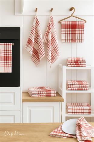 10 lu Lüks Mutfak Kurulama Bezi Seti 45x65 Cm Table Linen