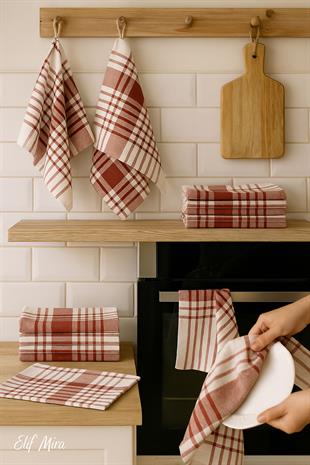 10 lu Lüks Mutfak Kurulama Bezi Seti 45x65 Cm Table Linen