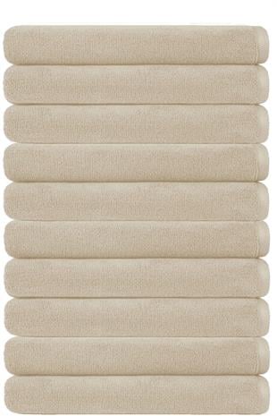 10 lu Otel Banyo Havlusu Pamuklu 90X150 Cm Renkli 16/1 Avs 580 Gr