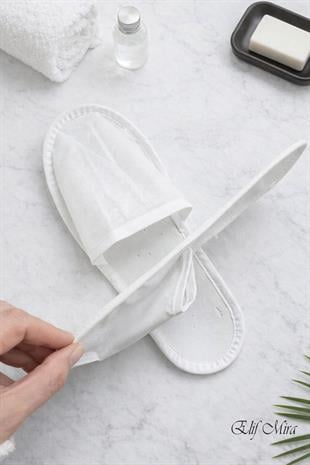 100 Çift Kaydırmaz Tabanlı Tek Kullanımlık Otel Spa Terlik Seti