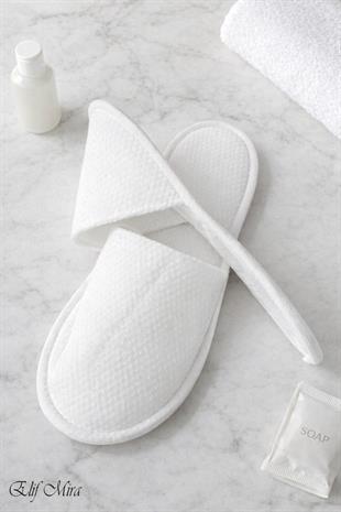 100 Çift Noktalı Kaydırmaz Taban Tek Kullanımlık Otel SPA Terlik