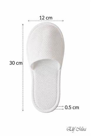 100 Çift Noktalı Kaydırmaz Taban Tek Kullanımlık Otel SPA Terlik