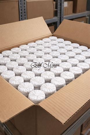 1000 Adet 15 gr Mini Otel Sabunu Pile Sargılı Buklet Yuvarlak Misafir Sabunu