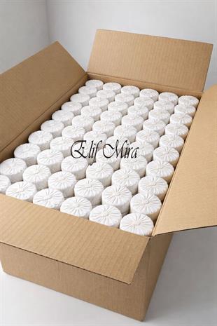 1000 Adet 15 gr Mini Otel Sabunu Pile Sargılı Buklet Yuvarlak Misafir Sabunu