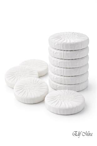 1000 Adet 15 gr Mini Otel Sabunu Pile Sargılı Buklet Yuvarlak Misafir Sabunu