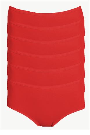 12li Kadın Likralı Bato Külot Yüksekbel Pamuklu Rahat Yumuşak