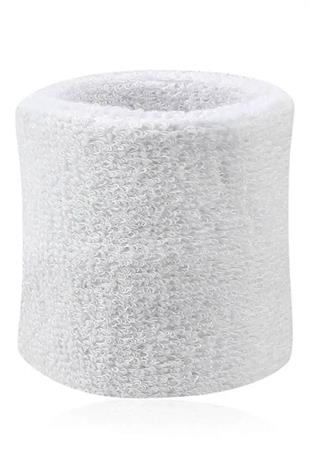 2 Adet Düz Renk Spor Fitness Ter Havlu El Bileklikleri Pamuklu Likralı