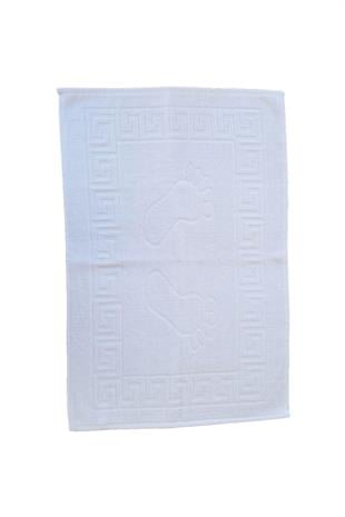 2 li Ayak İzli Banyo %100 Pamuklu Ayak Havlusu 50x70 Cm