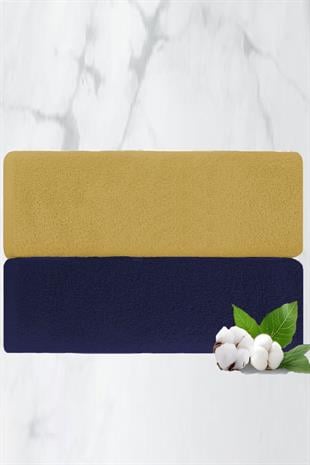 2 li Lüks El Yüz Havlu Seti 50x90 Cm %100 Pamuklu Gramajlı Bejra