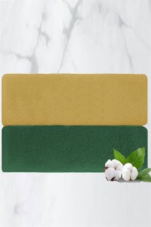 2 li Lüks El Yüz Havlu Seti 50x90 Cm %100 Pamuklu Gramajlı Bejra
