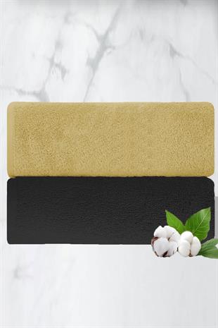2 li Lüks El Yüz Havlu Seti 50x90 Cm %100 Pamuklu Gramajlı Sija