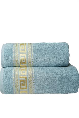 2 Parça Banyo Havlu Seti Helen %100 Pamuklu 70x140 cm