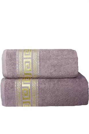 2 Parça Banyo Havlu Seti Helen %100 Pamuklu 70x140 cm
