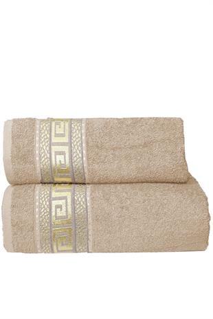 2 Parça Banyo Havlu Seti Helen %100 Pamuklu 70x140 cm