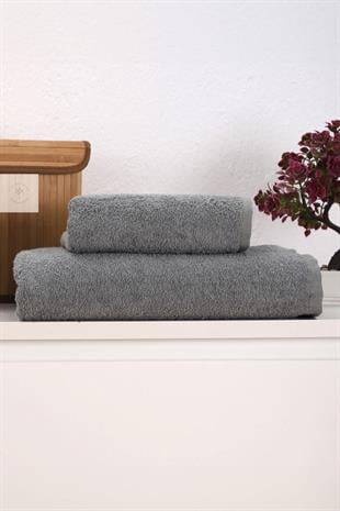 2 Parça Kadın / Erkek Banyo Duş Hamam Havlu Seti 90x150 Cm %100 Pamuklu