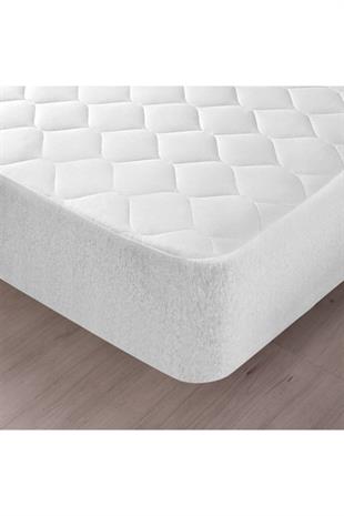 200X200 Kapitoneli Çift Kişilik Sıvı Geçirmez Alez Fitted (Geçmeli) Yatak Koruyucu