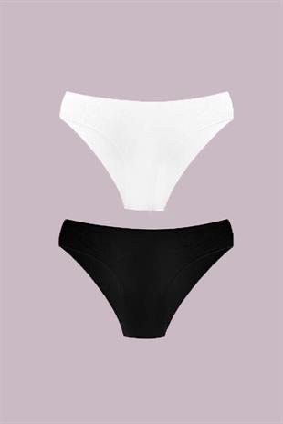 2li Kadın İz Yapmaz Bikini Dikişsiz Külot Esnek Rahat Ekonomik