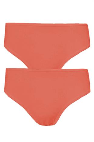 2li Kadın Orta Yüksek Bel Bikini İnce Lastik Pamuklu Ekonomik