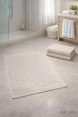 3’lü Banyo Ayak Havlusu Seti %100 Pamuk Damatouch