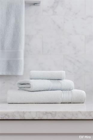 3 Parça Ekonomik Banyo Havlu Seti % 100 Pamuklu Basic