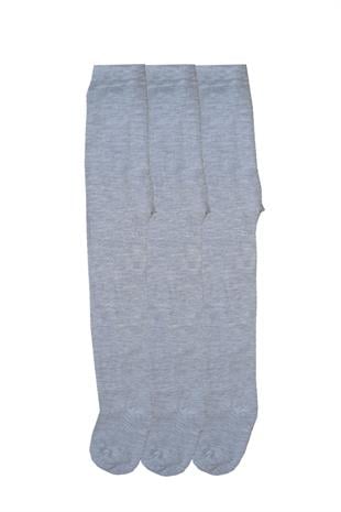 3lü Kız Erkek Bebek/Çocuk Havlu Külotlu Çorap Pamuklu Düz Renk