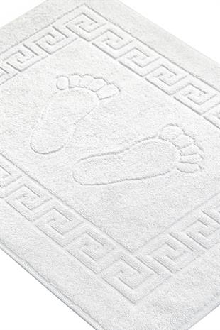 4 lü Ayak İzli Banyo Pamuklu Ayak Havlusu