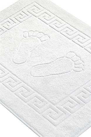 4 lü Ayak İzli Banyo Pamuklu Ayak Havlusu