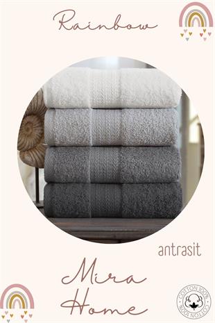 4 Lü El Yüz Havlu Seti %100 Pamuklu 50x85 Cm Rainbow