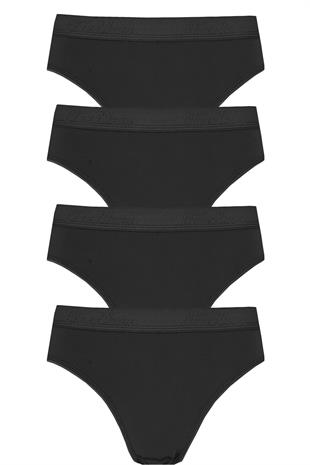 4lü Kadın Pamuklu Kemerli Bikini Külot İç Çamaşırı Kaliteli Mira
