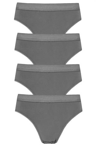 4lü Kadın Pamuklu Kemerli Bikini Külot İç Çamaşırı Kaliteli Mira