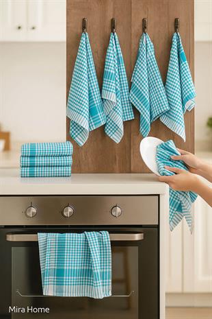 5 li Mutfak Kurulama Bezi Alman Peçetesi Pamuklu 50x70 Cm