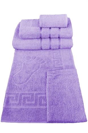 5 Parça Banyo Havlusu Seti 100 Pamuklu Hamam Duş Havlu Takımı
