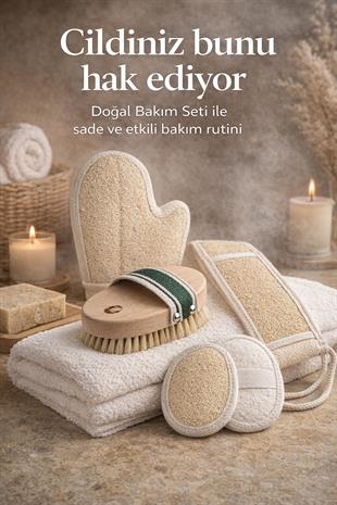 5 Parça Doğal Vücut & Yüz Bakım Seti Komple Yenileyici Paket