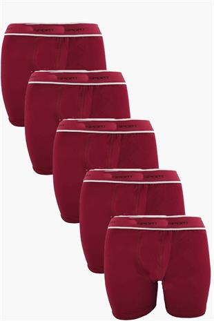 5li Erkek Pamuklu Spor Boxer Likralı Esnek Ek Ağ Parçalı Rahat