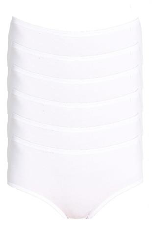 5li Kadın Büyük Beden Yüksek Bel Külot Pamuklu Battal İnce Lastik