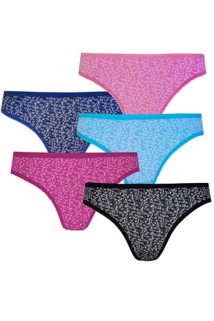 5li Kadın Pamuklu Renkli Bikini Külot İç Çamaşırı Kaliteli Deyzi