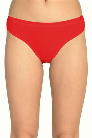 5li Kadın Penye Bikini Külot Rengarenk Pamuklu 