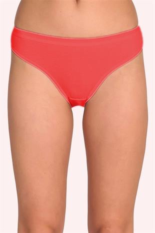 5li Kadın Penye Bikini Külot Rengarenk Pamuklu 