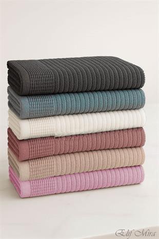 6 lı Softtouch El Yüz Banyo Havlusu Seti %100 Pamuklu 50x90 Cm